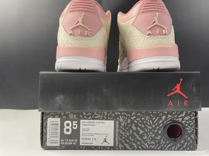MaikeSneakers Pink (W) CK9246-116 Retro 3 Rust Air Jordan Sail 0510